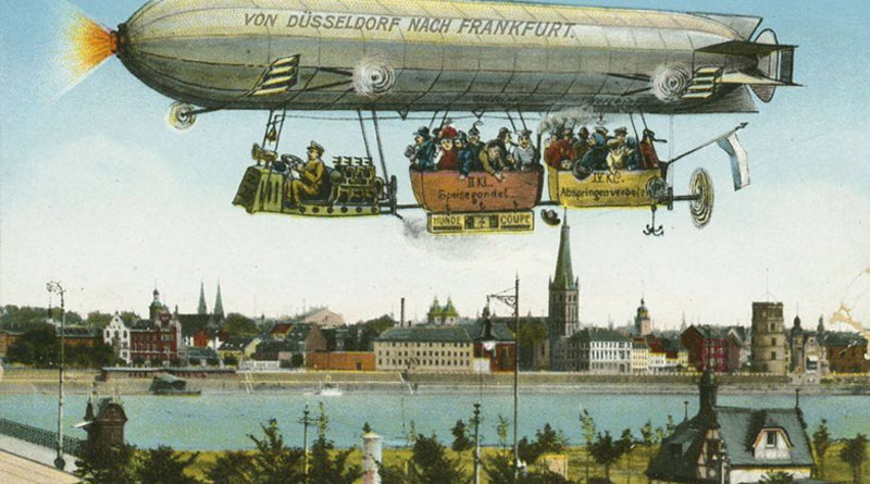Luftschiff Zeppelin III landet auf der Golzheimer Heide