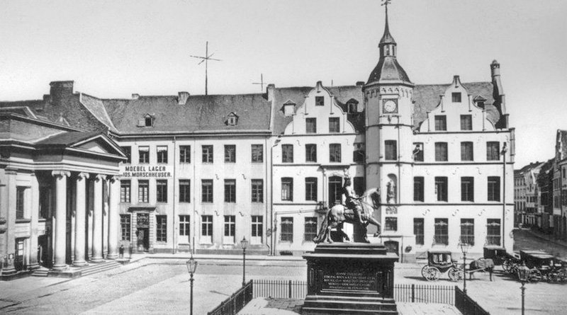 Rathaus Düsseldorf um 1871
