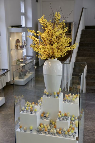Als Oster-Special zeigt das Museum eine Sammlung aus 200 Eierbechern aus Düsseldorfer Privatbesitz
