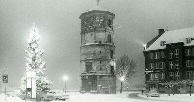 Weihnachten 2023 - Schlossturm in den 1960er Jahren