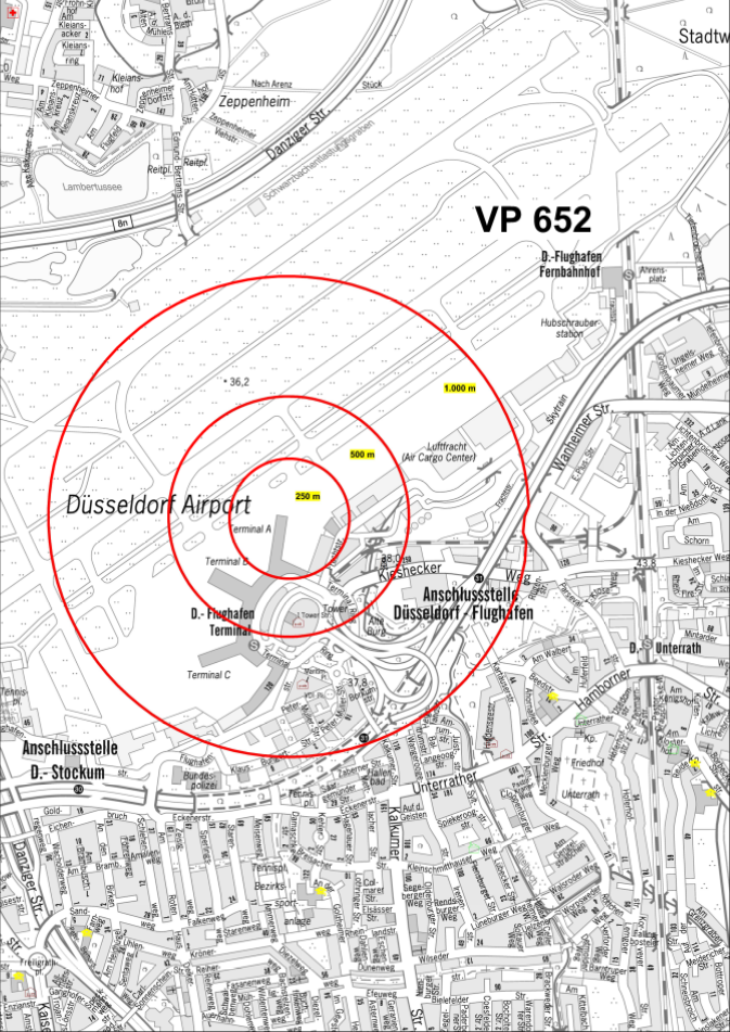 Fliegerbombenentschärfung am Flughafen DUS