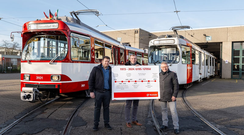 Nach über einem halben Jahrhundert im Einsatz auf den Stadtbahnlinien der Rheinbahn beenden die letzten sechs von ursprünglich 69 Bahnen des Typs „GT8S“, später „GT8SU“, ihren Einsatz im Fahrgastbetrieb.