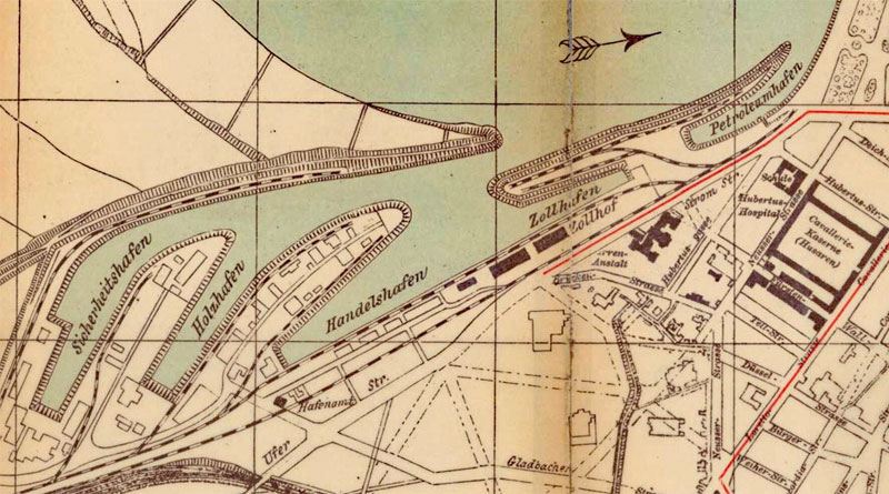 Hafenanlagen um 1900