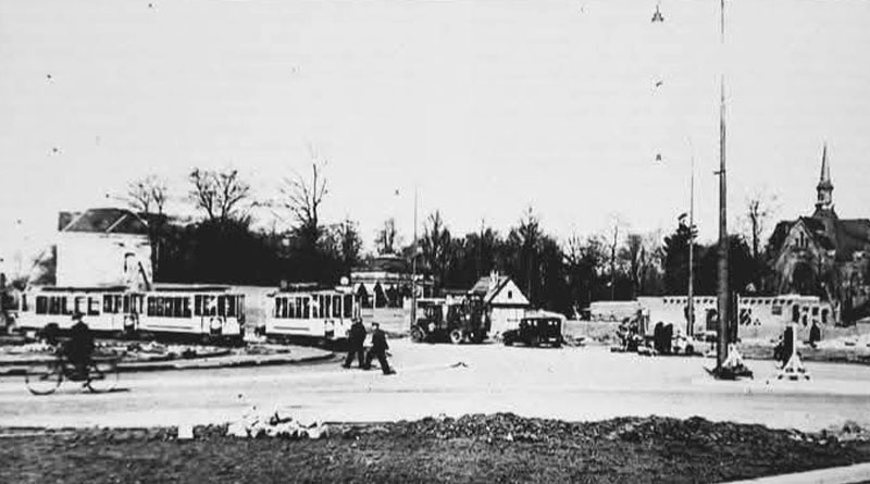 Linie 2 - Schleife Nordfriedhof um 1937 - Foto: Rheinbahn