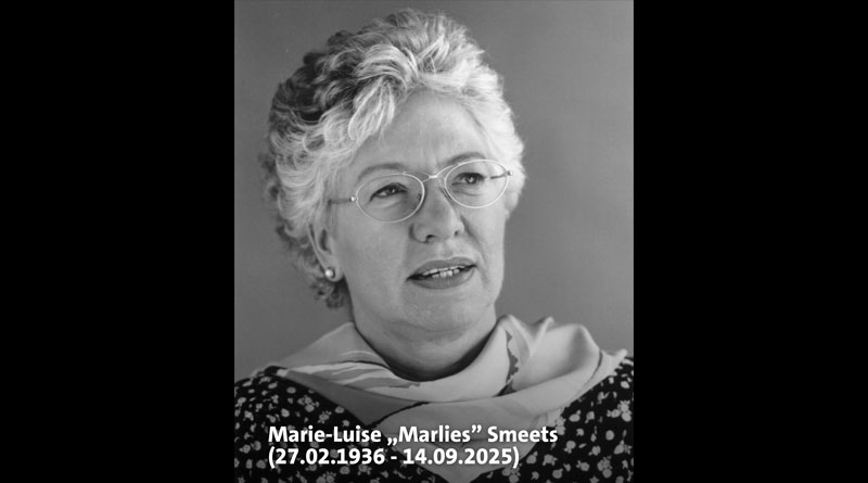 Marie-Luise (Marlies) Smeets (* 27. Februar 1936 in Düsseldorf)