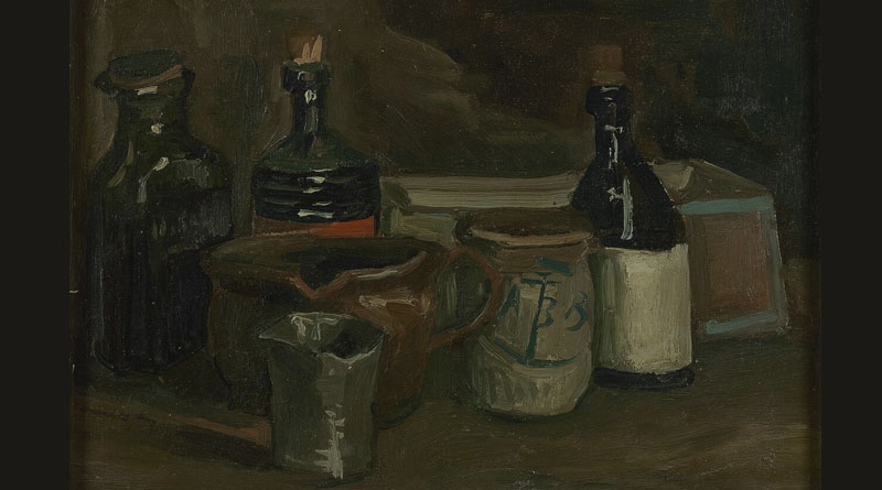 Der ABB-Senftopf, abgebildet in einem Stillleben von Vincent van Gogh 1885