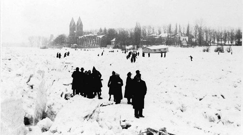 Rekordwinter 1941/1942 in Düsseldorf-Kaiserswerth