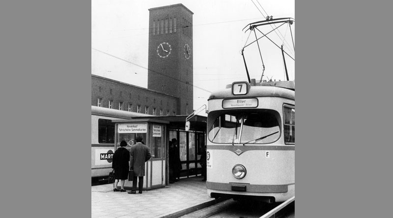 Linie 7 (707) am Hbf 1970 - Foto: Rheinbahn