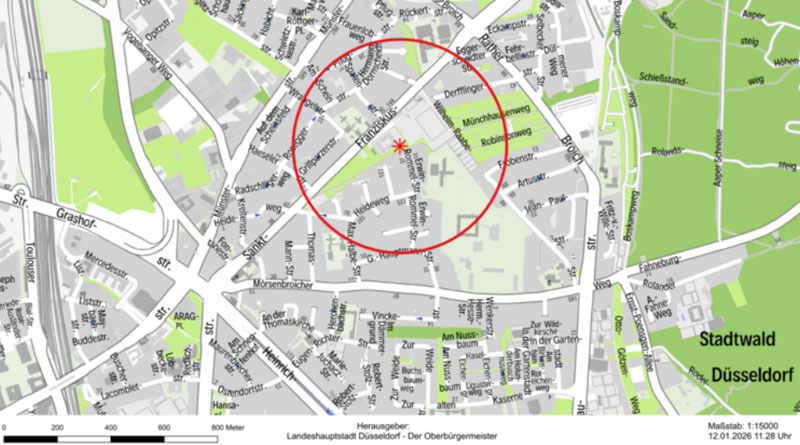 Bombenfunde in Düsseldorf-Mörsenbroich: Rund 4.200 Menschen müssen ihre Wohnung verlassen