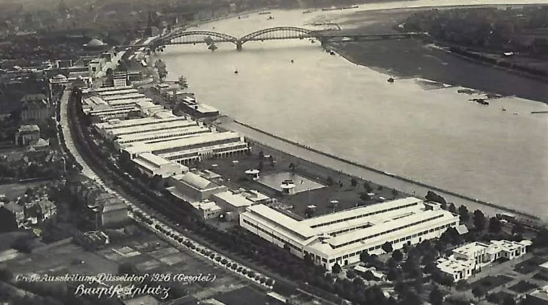 Gesolei 1926 Luftaufnahme des Messegeländes