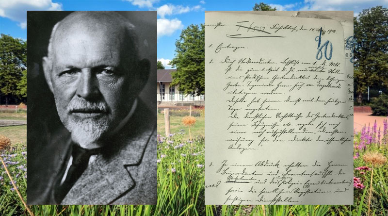 Laut Personalakte wurde die zum 1. April 1906 neu geschaffene Stelle des Gartendirektors durch Walter von Engelhardt besetzt.