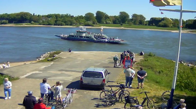 Rheinfähre Kaiserswerth am 1. Mai 2026