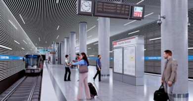Projektion des neuen U-Bahnhofs "Flughafen Terminal" - Bild: Landeshauptstadt Düsseldorf/Amt für Brücken-, Tunnel- und Stadtbahnbau, 2. September 2026, 4. September 2026