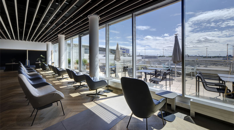 Impressionen aus der DUS Rhein Lounge. Flughafen Düsseldorf / Giulio Coscia