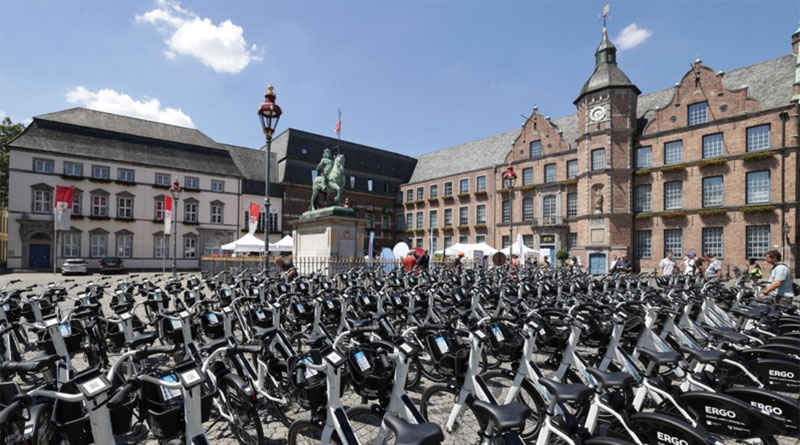 Im Januar angekündigt: Jetzt geht Düsselbike an den Start - Copyright: Landeshauptstadt Düsseldorf/David Young