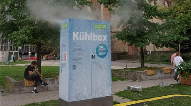 K&uuml;hlbox der Stadtwerke D&uuml;sseldorf - Copyright: Landeshauptstadt D&uuml;sseldorf/Sarah Bullwinkel