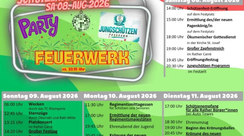 Düsseldorf-Rath: Schützenfest und Kirmes 2026