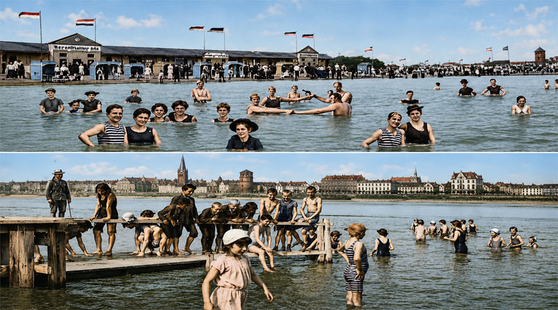 Strandbad am Oberkasseler Rheinufer